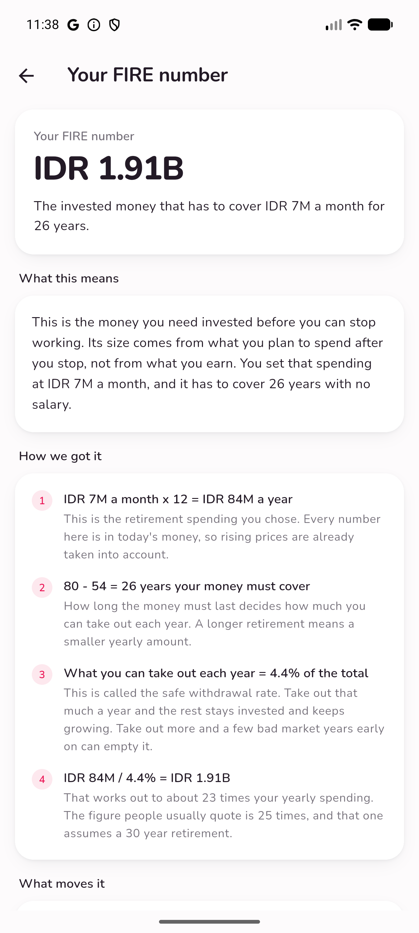 FIRE number explanation with retirement spending and withdrawal rate calculations