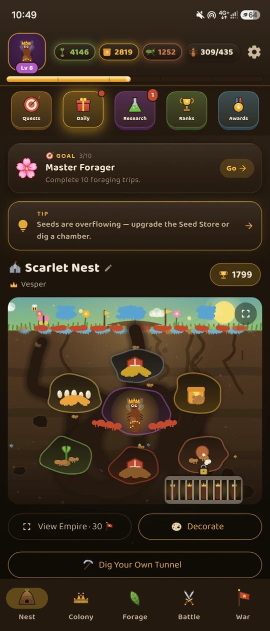 Empire of Ants app preview